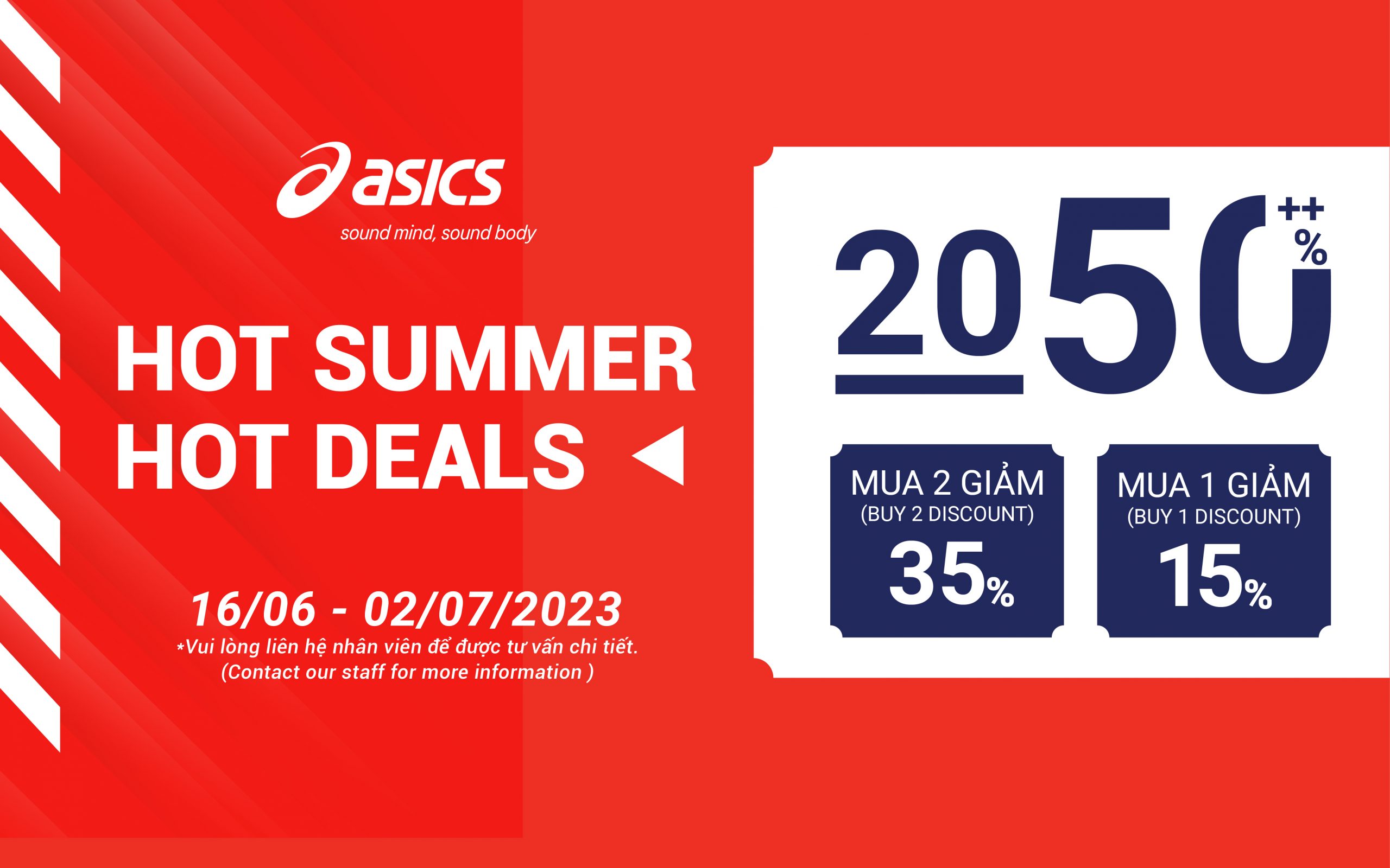 HOT SUMMER – HOT DEALS ƯU ĐÃI LÊN TỚI 50%++