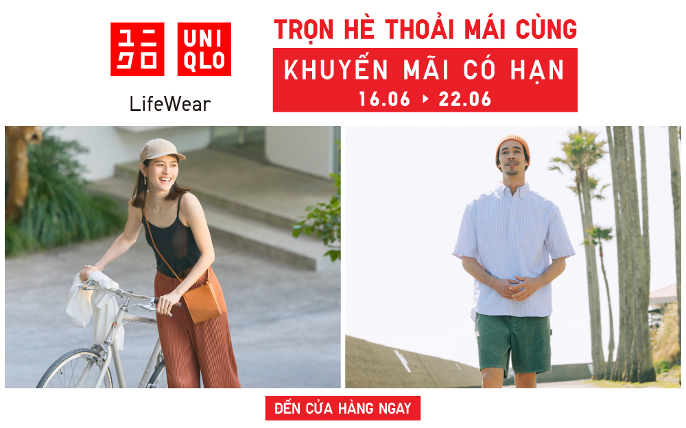 ĐÓN HÈ THOẢI MÁI CÙNG UNIQLO VỚI KHUYẾN MÃI CÓ HẠN TỪ NGÀY 16.06 – 22.06