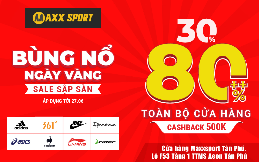 CÙNG MAXXSPORT SĂN SALE HÀNG HIỆU GIÁ HỜI