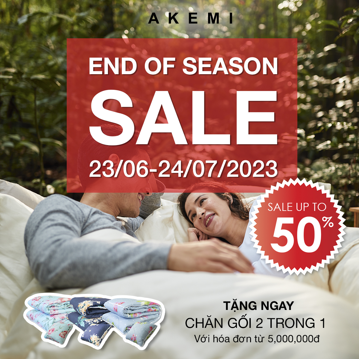 AKEMI – END OF SEASON SALE – Ưu đãi lên đến 50%