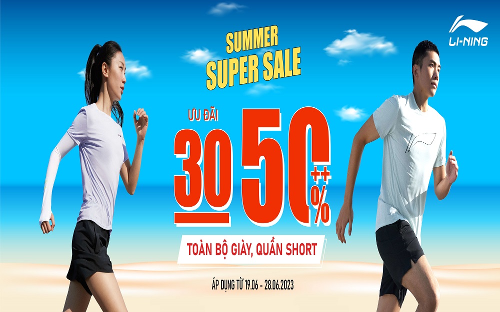 SUMMER SUPER SALE – ƯU ĐÃI 20-50%++ TOÀN BỘ GIÀY VÀ QUẦN SHORT