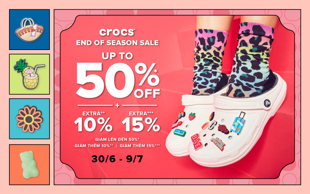 ƯU ĐÃI LIÊN HOÀN | CROCS GIẢM 50%++