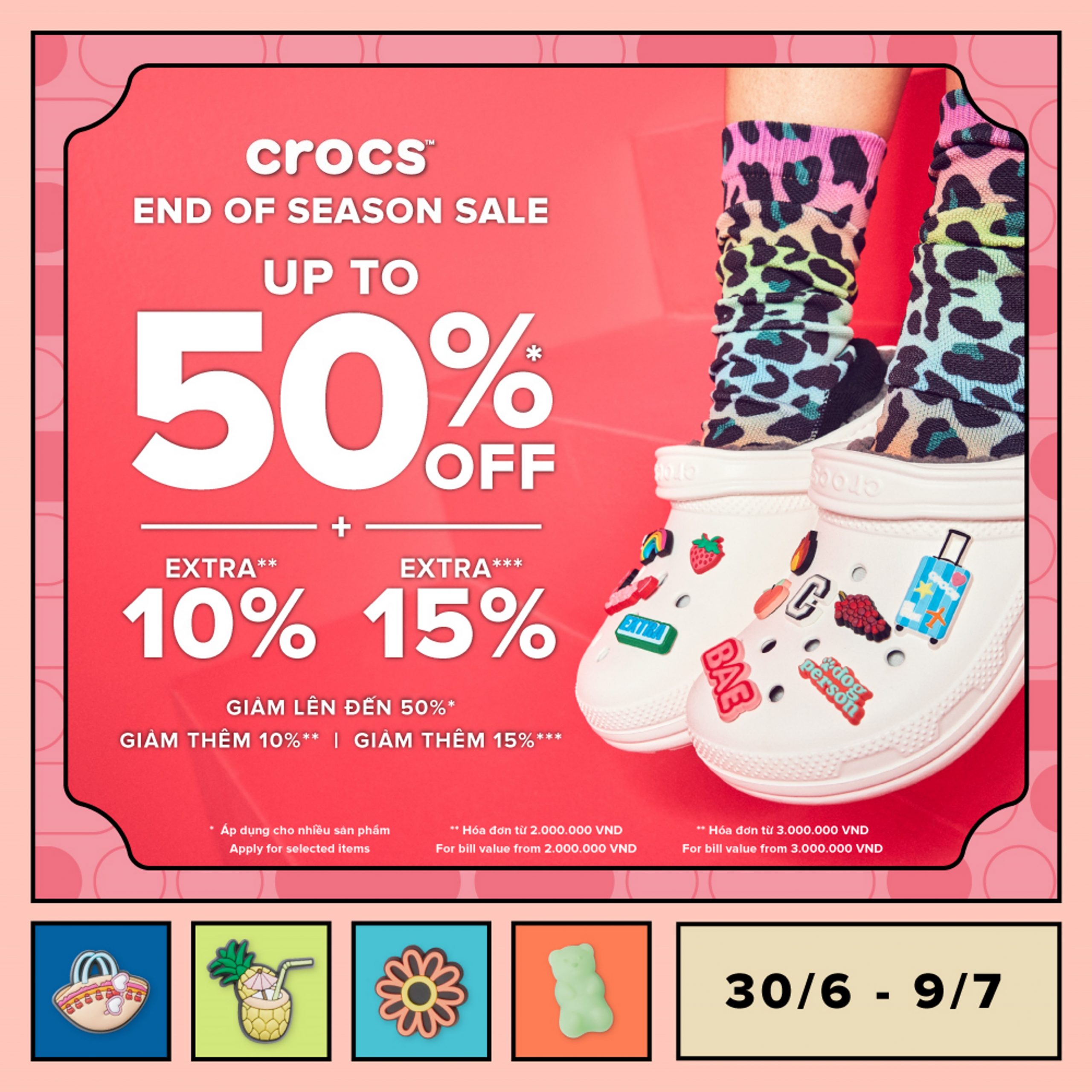 CROCS – ƯU ĐÃI LIÊN HOÀN🔥CROCS GIẢM 50%++