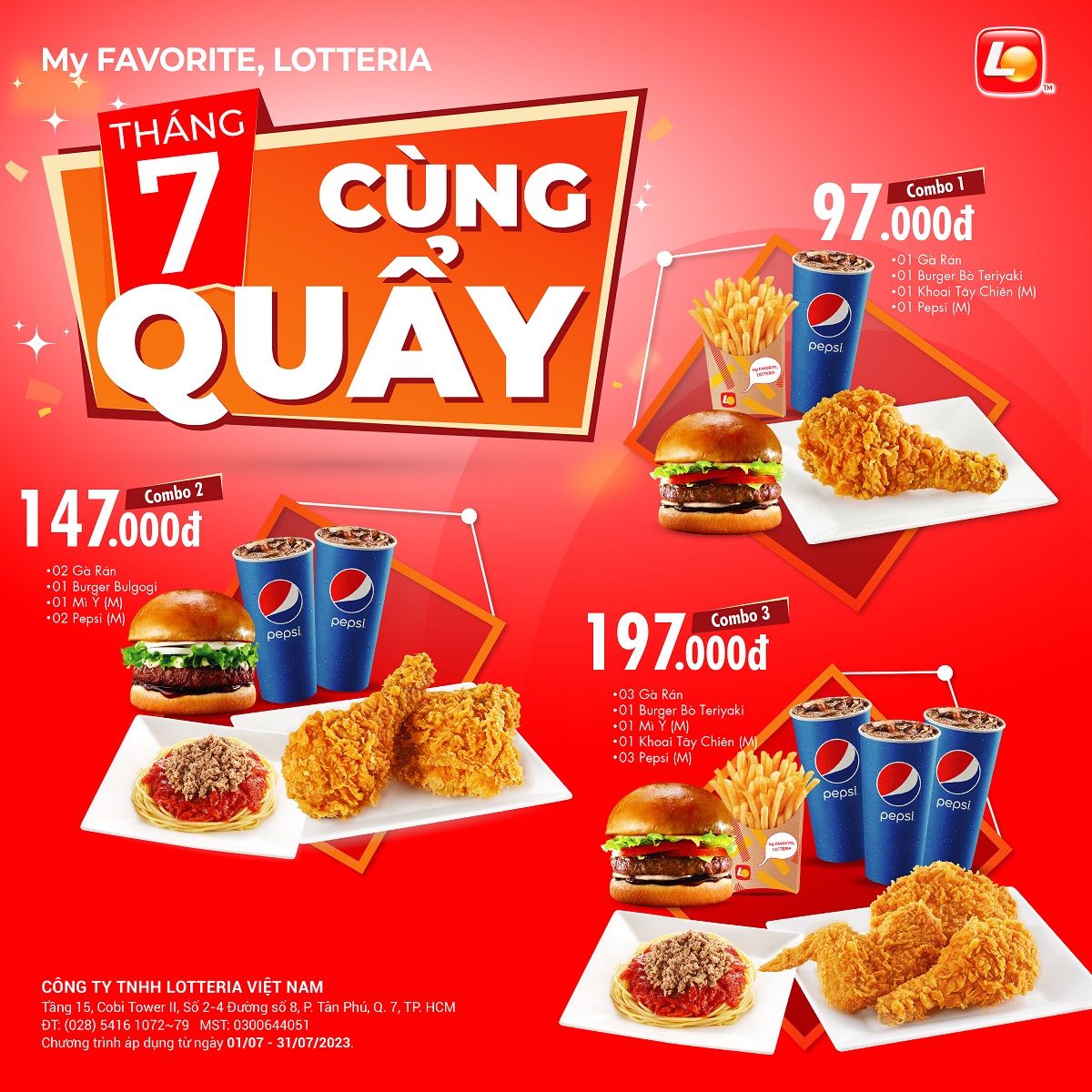 LOTTERIA_THÁNG 7 CÙNG QUẨY