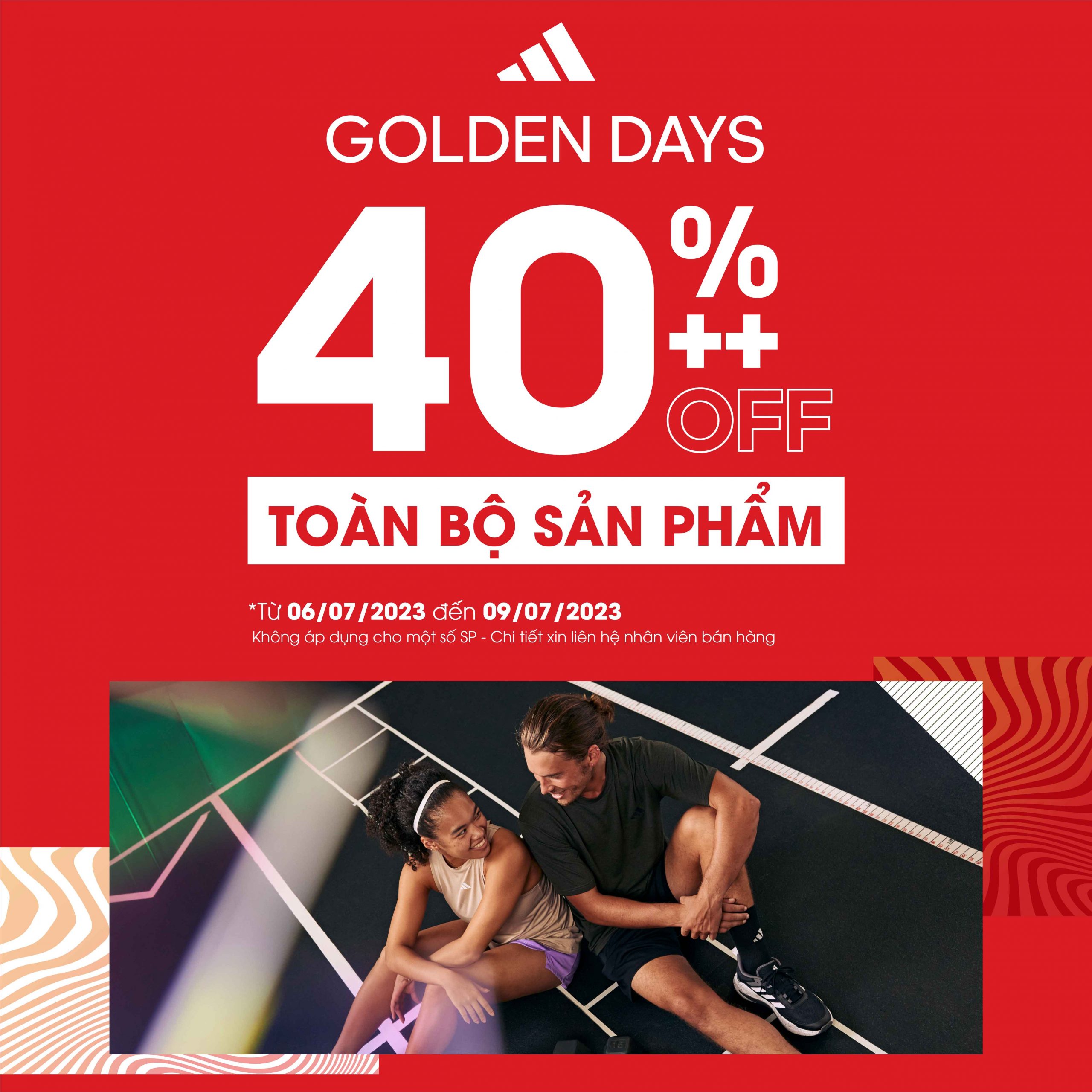 ADIDAS – NGÀY VÀNG KHUYẾN MẠI GIẢM 40%++ TOÀN BỘ SẢN PHẨM