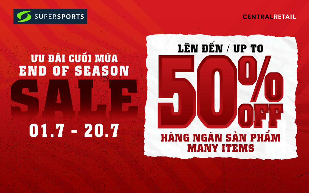 ƯU ĐÃI LỚN – NHẬN DEAL HỜI TỪ SUPERSPORTS