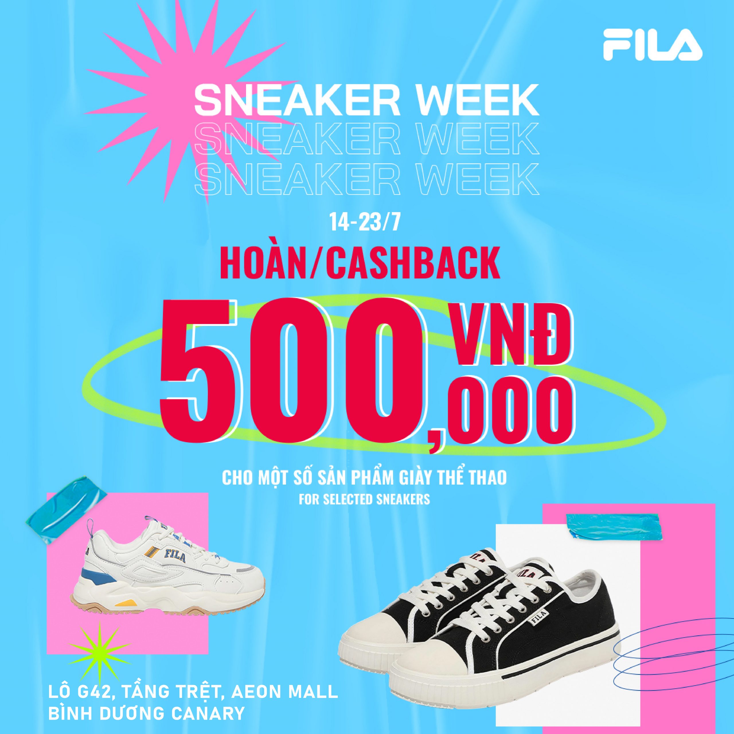 FILA – Chìm đắm trong Sneaker Week với cơ hội nhận hoàn tiền trị giá 500K