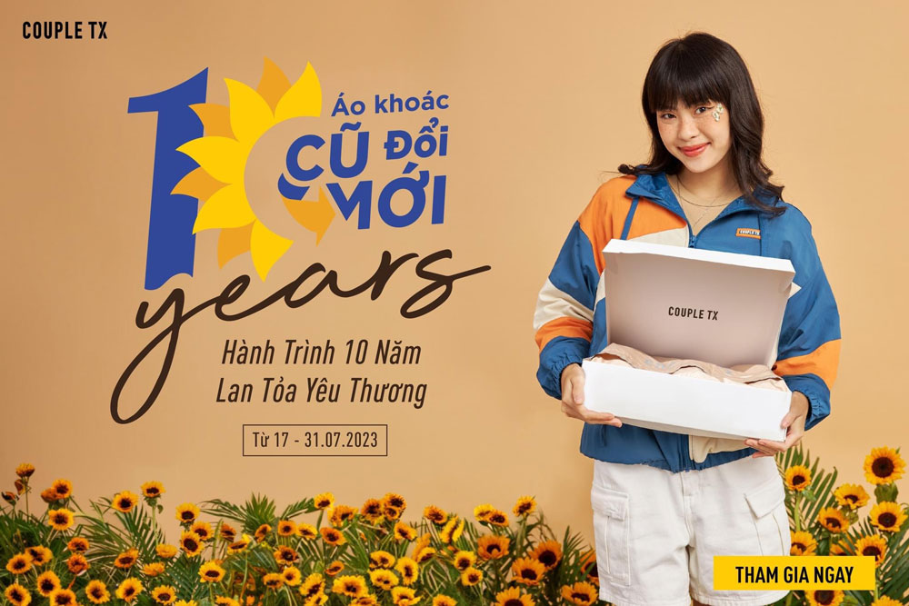 Áo khoác Cũ đổi Mới tại COUPLE TX – Hành trình 10 năm lan tỏa yêu thương