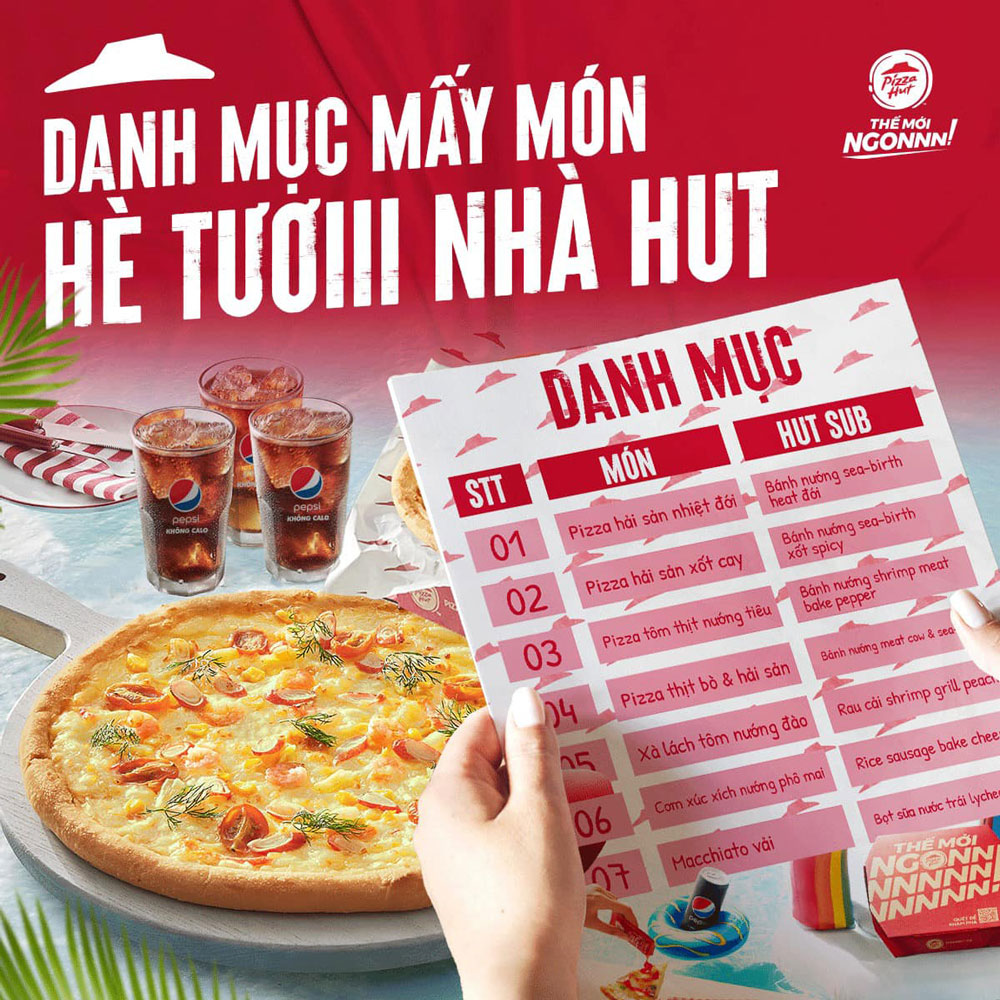 MENU “TƯƠI” hơn 13 món tại Pizza Hut cho mùa hè bùng nổ