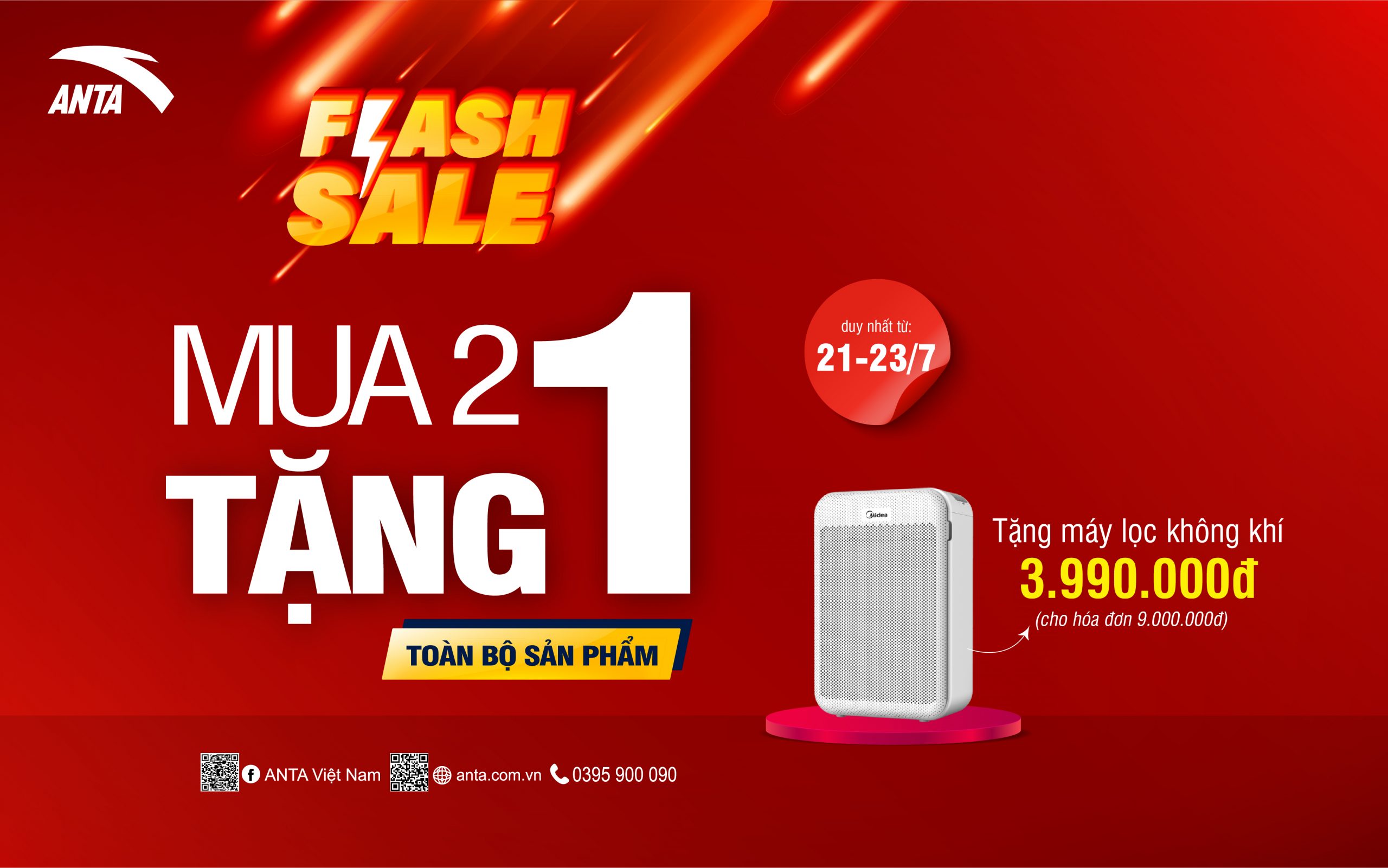 NÓNG HƠN THÁNG 7- ANTA GIA HẠN FLASHSALE MUA 2 TẶNG 1- CHỐT NGAY!