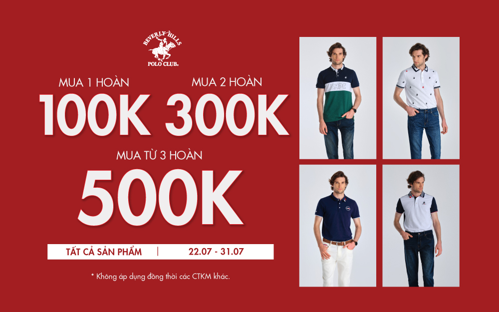 HOÀN 500K KHI MUA TỪ 3 SẢN PHẨM