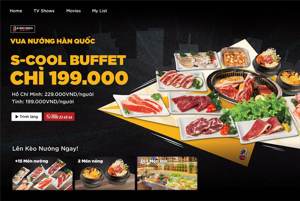 King BBQ Buffet chỉ 199K – Series S-cool cực mới cho mùa hè này