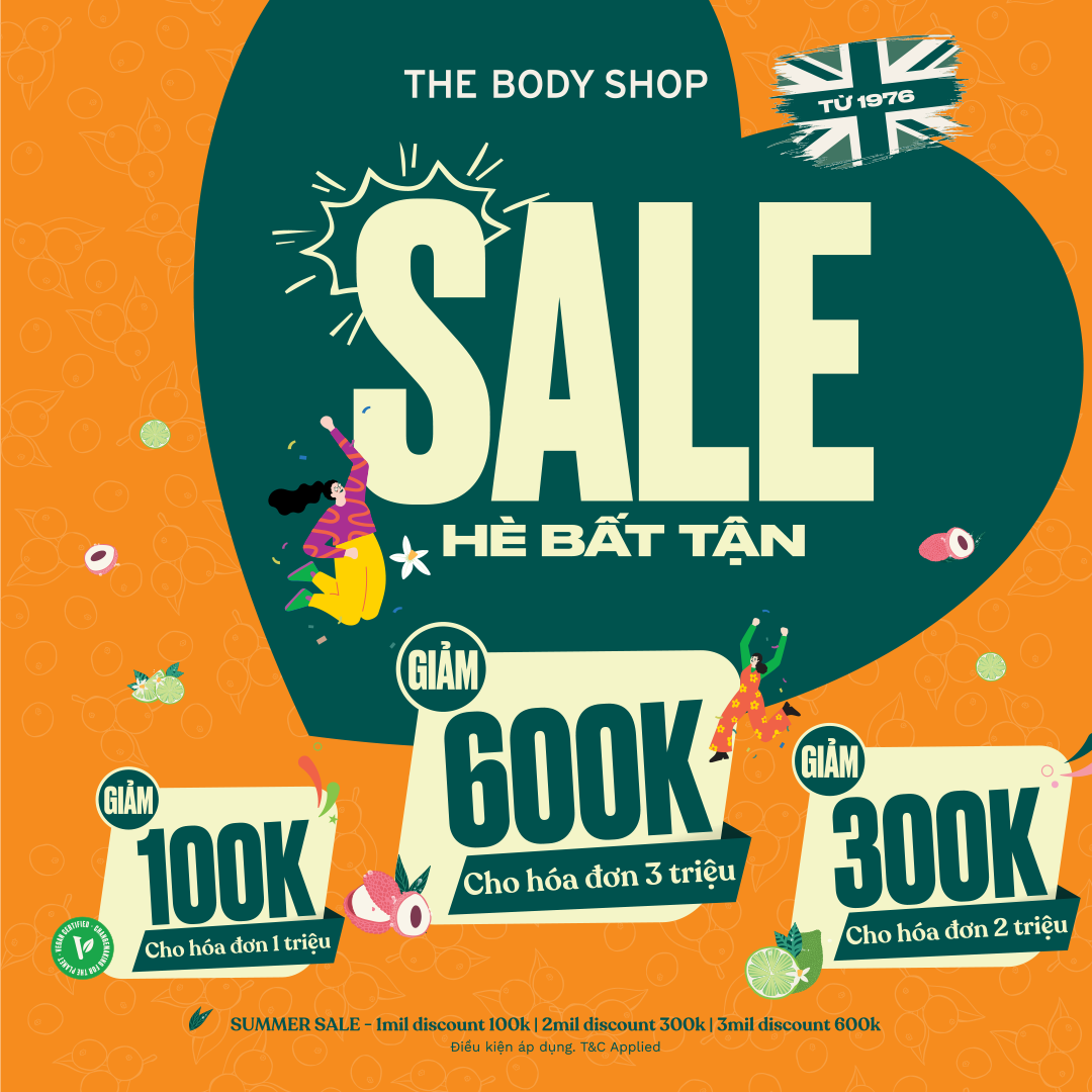 THE BODY SHOP – MID-YEAR SALE