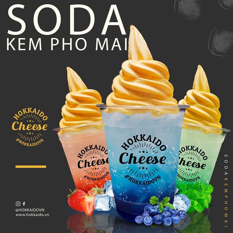 Thử ngay Soda Kem phô mai cực đã từ Hokkaido Baked Cheese Tart