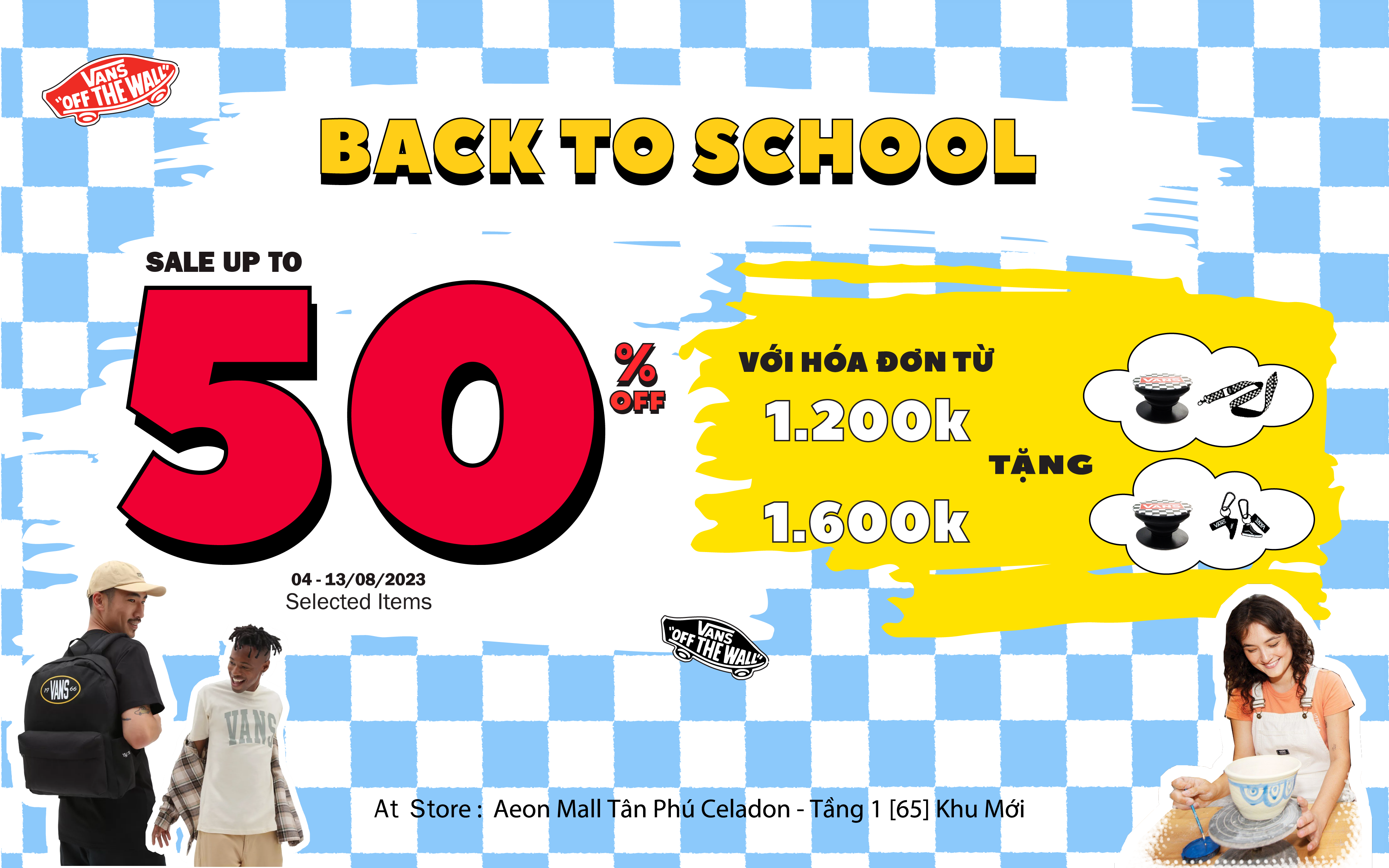 VANS BACK TO SCHOOL SALE CỰC SỐC LÊN TỚI 50%