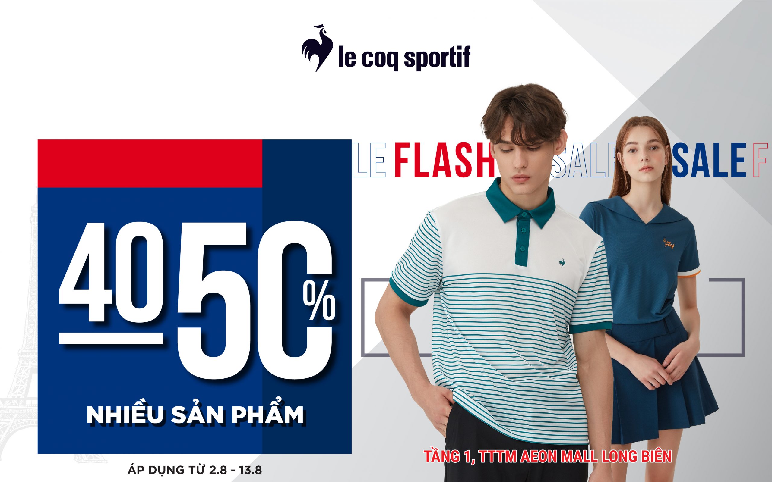 FLASH SALE – GIẢM GIÁ ĐẾN 50% TỪ LE COQ SPORTIF