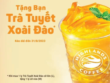 ĐU “BORN YELLOW” DUY NHẤT TẠI HIGHLANDS COFFEE