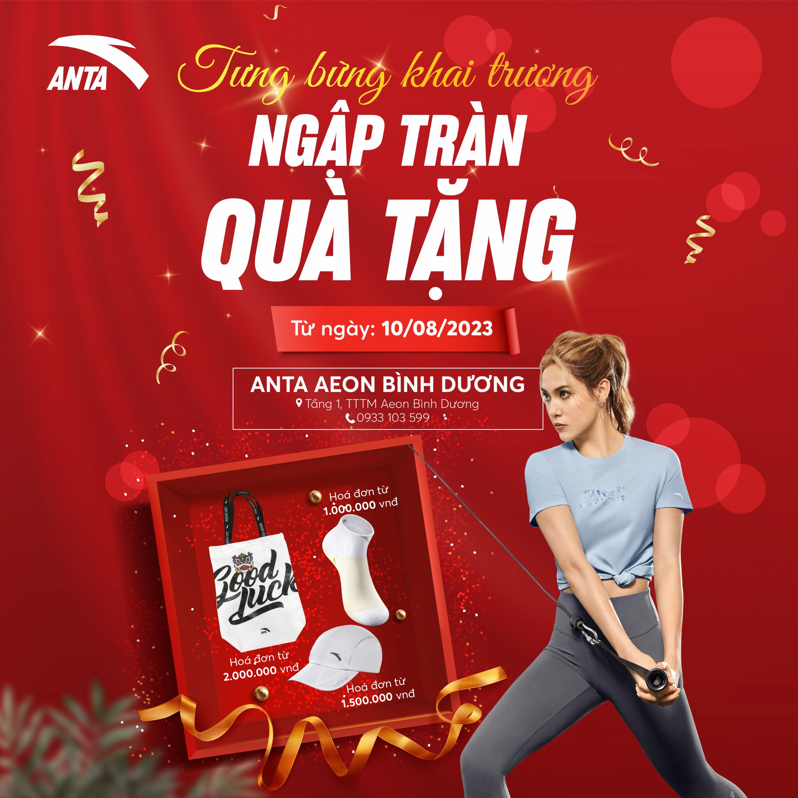 KHAI TRƯƠNG ANTA BÌNH DƯƠNG – HOÀN TIỀN ĐẾN 700K, TẶNG QUÀ TỚI 3,99 TRIỆU