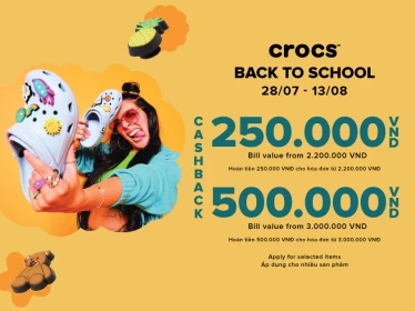 CROCS | BACK TO SCHOOL – CROCS TẶNG ƯU ĐÃI CỰC KOOL