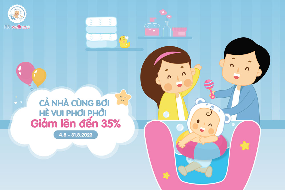 BB Wellness dành tặng ưu đãi tới 30% khóa học bơi cho tháng 8 này!