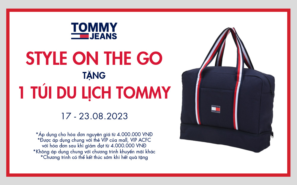 TOMMY HILFIGER STYLE ON THE GO – TẶNG 1 TÚI DU LỊCH TOMMY