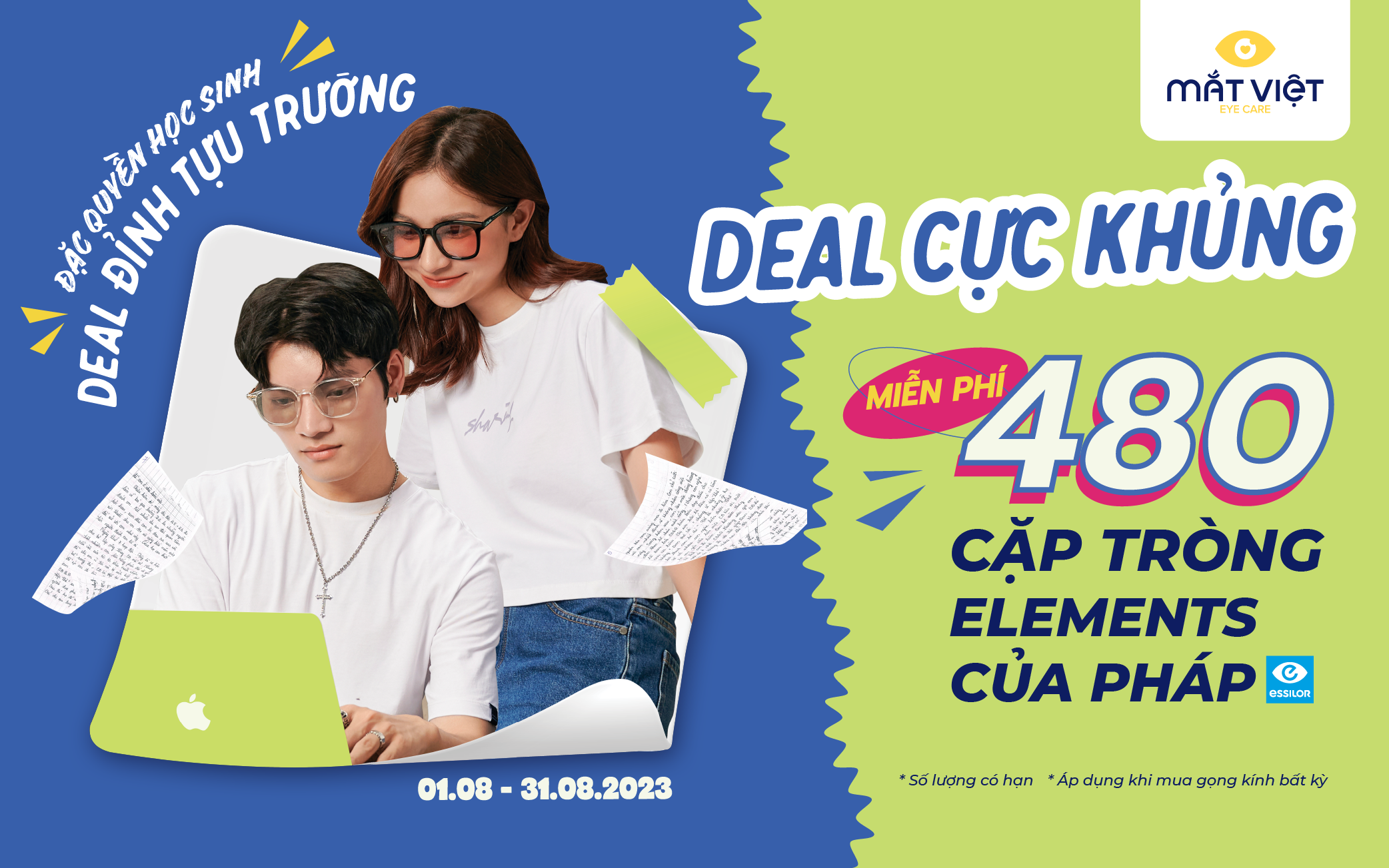 ĐẶC QUYỀN HỌC SINH – DEAL ĐỈNH TỰU TRƯỜNG