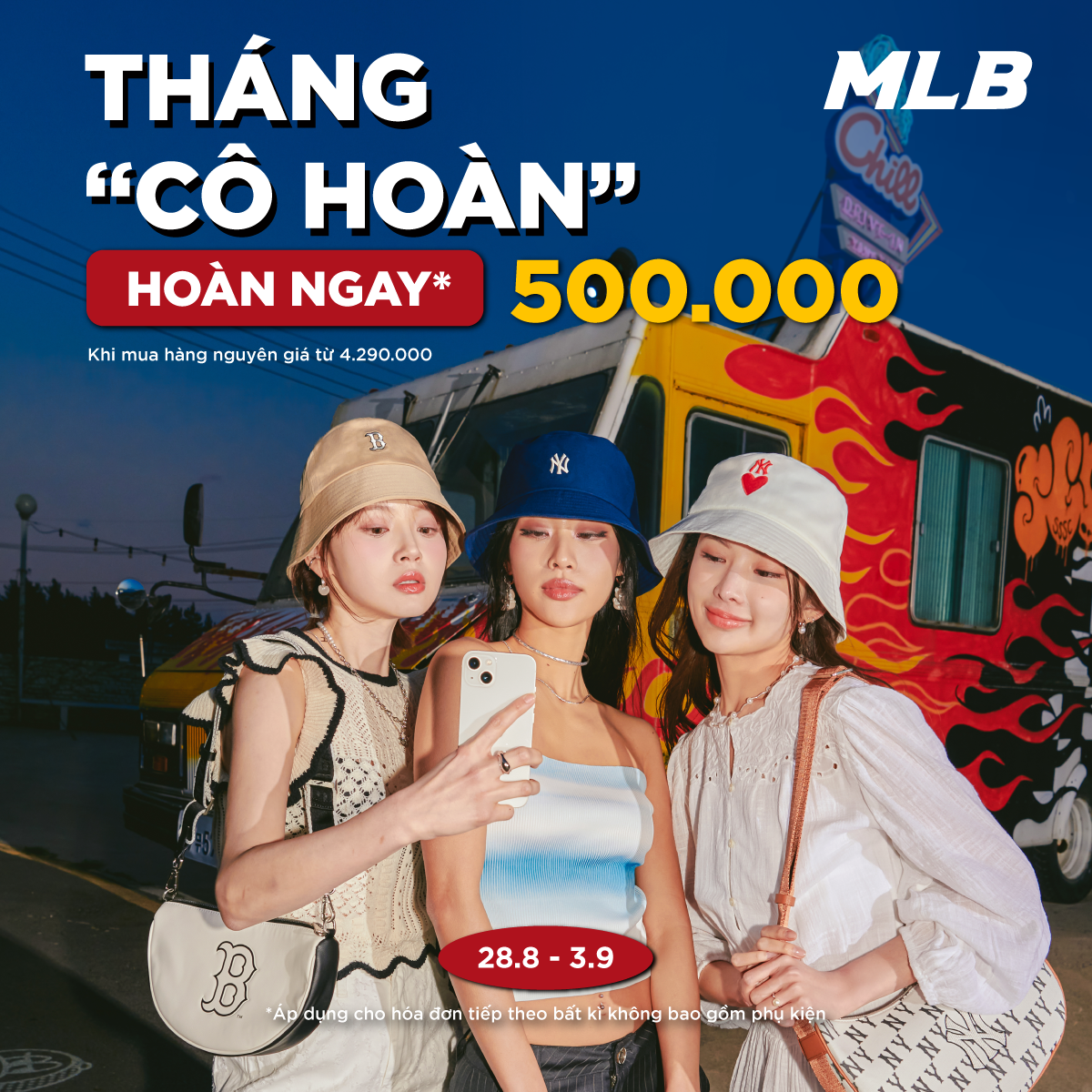 MLB – THÁNG “CÔ HOÀN”- MLB HOÀN NGAY 500.000Đ