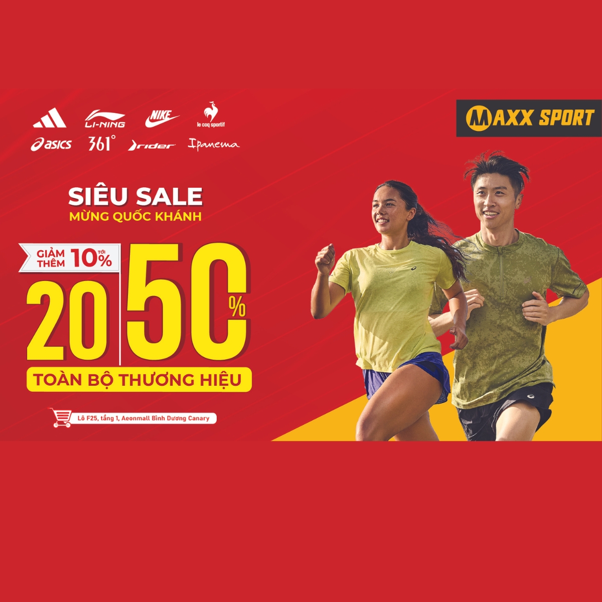 MAXX SPORT – SIÊU SALE MỪNG QUỐC KHÁNH 👉 SALE 20-50% | GIẢM THÊM TỚI 10%