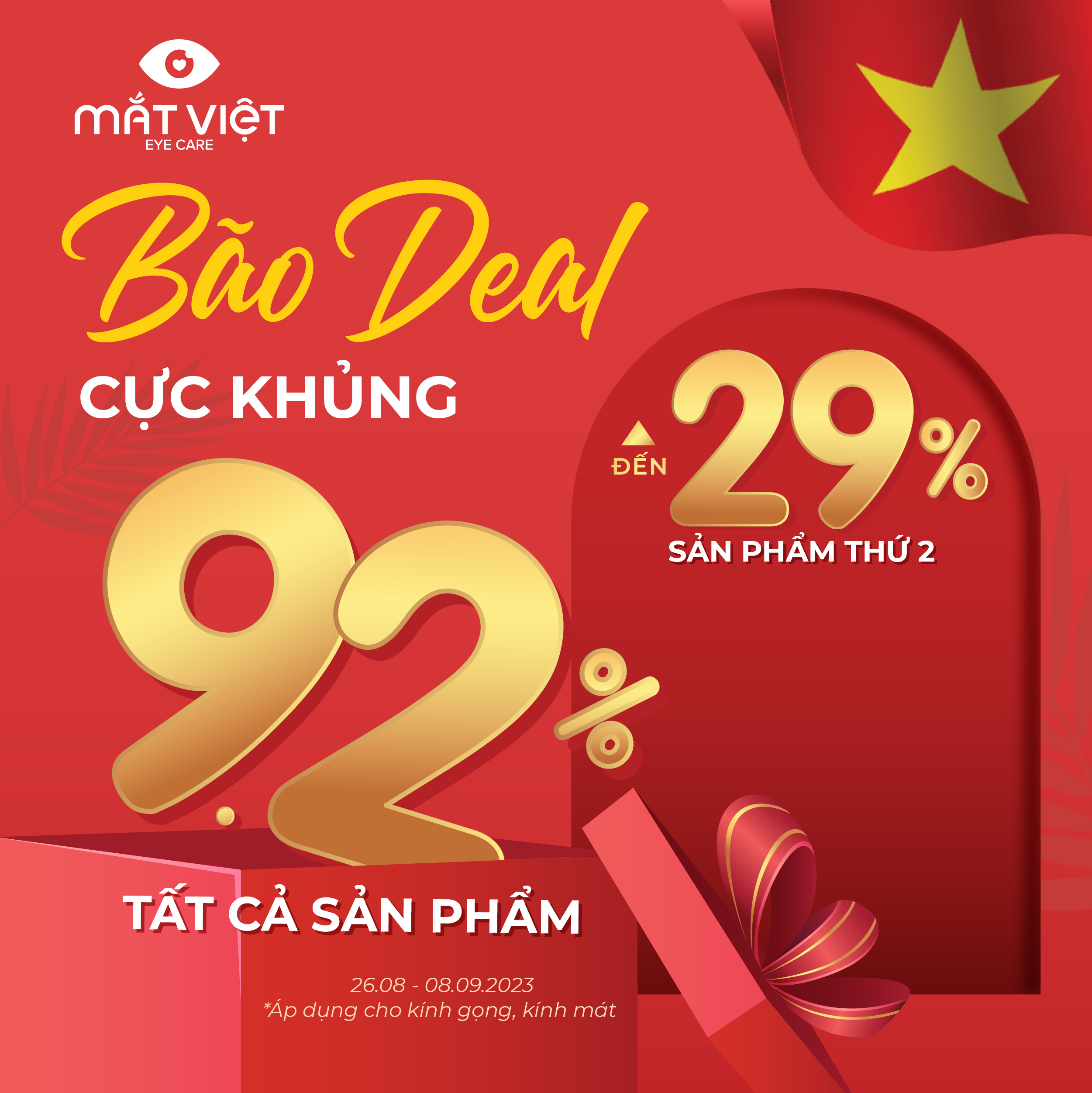 MẮT VIỆT – BÃO DEAL CỰC KHỦNG – ĐÓN LỄ HOÀNH TRÁNG