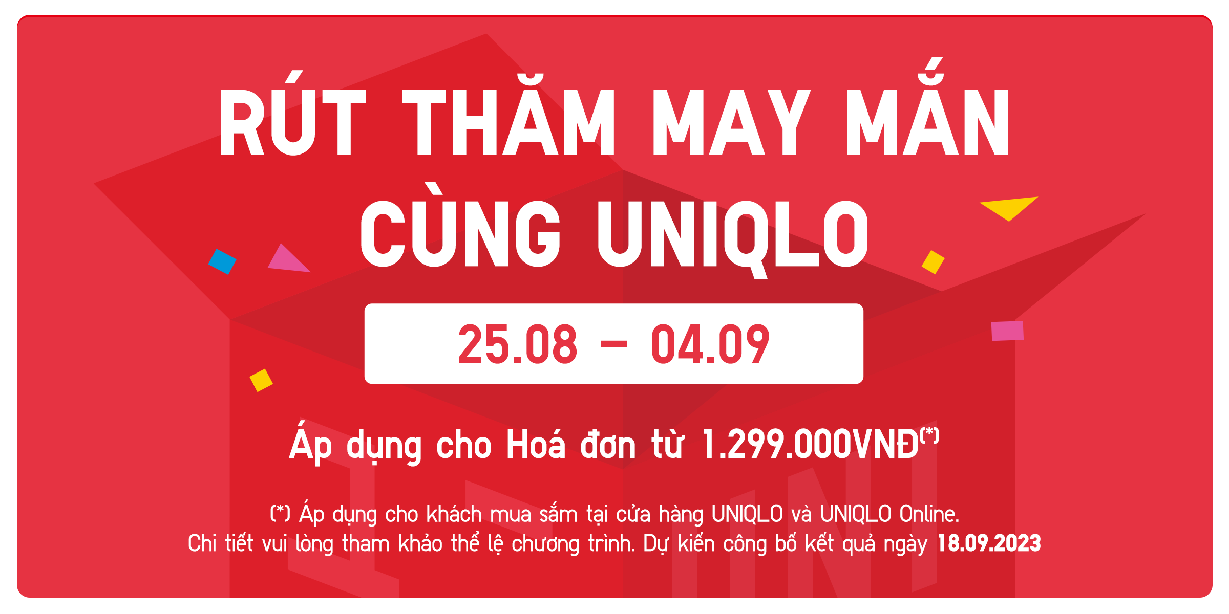 [HOT] RÚT THĂM MAY MẮN CÙNG UNIQLO TỪ 25.08