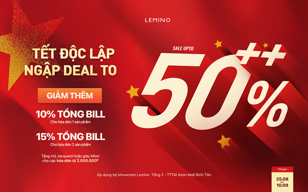 Ưu đãi tới 50% tại Lemino – Mừng Tết Độc Lập với loạt deal khủng