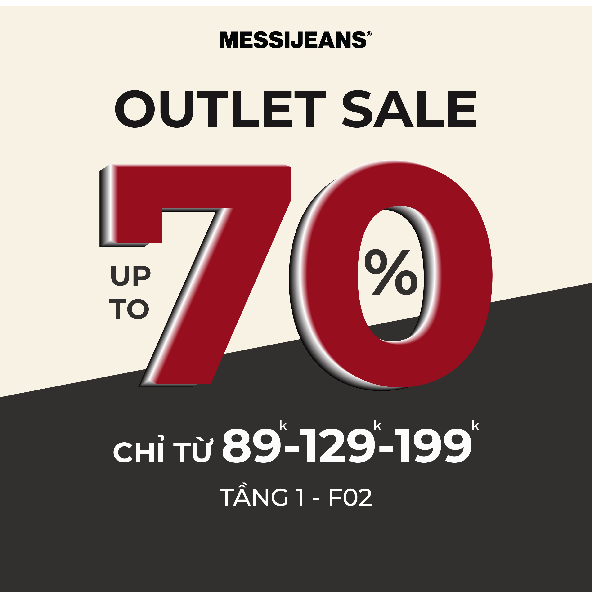 MESSI JEANS – OUTLET SALE | TIẾT KIỆM LÊN ĐẾN 70%