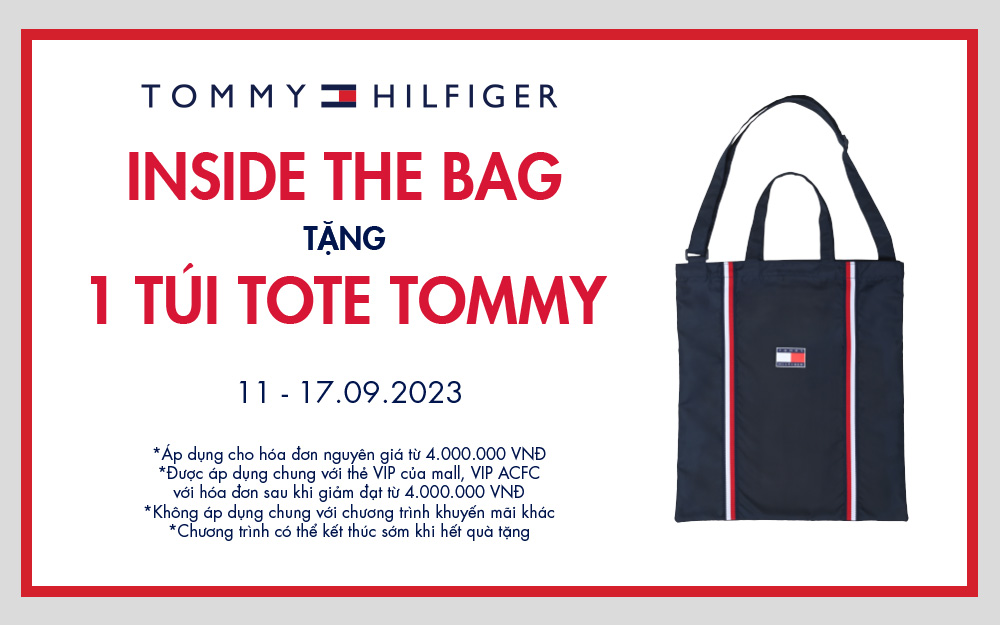 Tommy Hilfiger dành tặng túi Tote Tommy cho hóa đơn từ 4 triệu