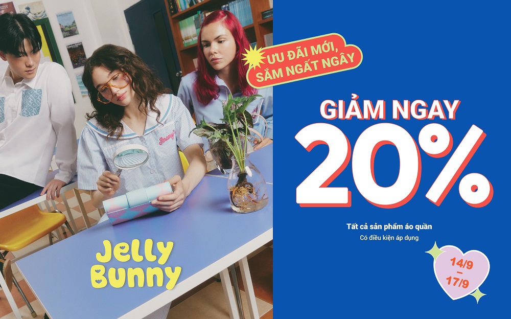 JELLY BUNNY – ƯU ĐÃI MỚI, SẮM NGẤT NGÂY