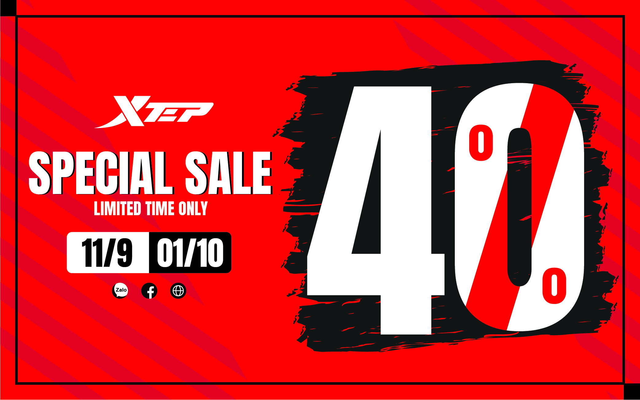 XTEP  |  SPECIAL SALE