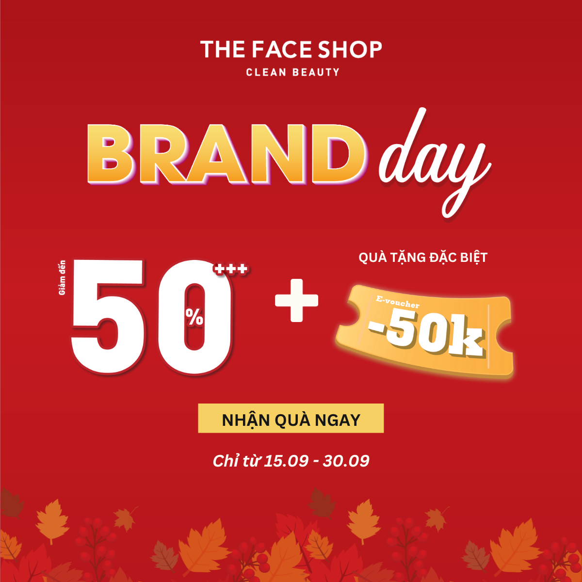 THE FACE SHOP BRAND DAY | TIẾT KIỆM TỐI ĐA – CHĂM DA HIỆU QUẢ