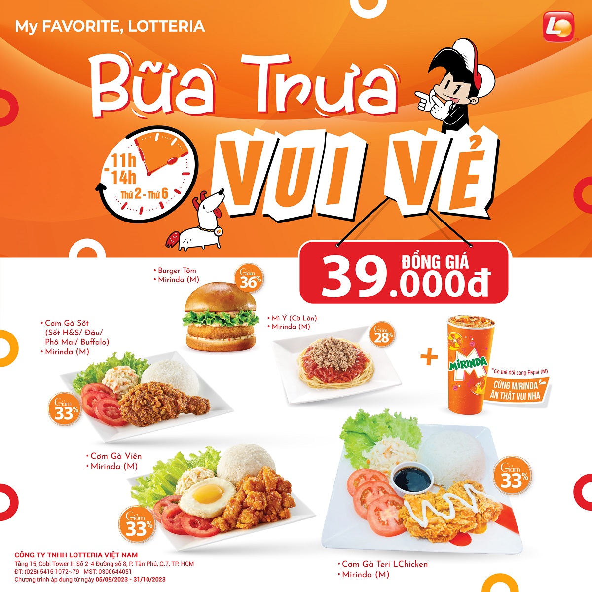 LOTTERIA – BỮA TRƯA VUI VẺ