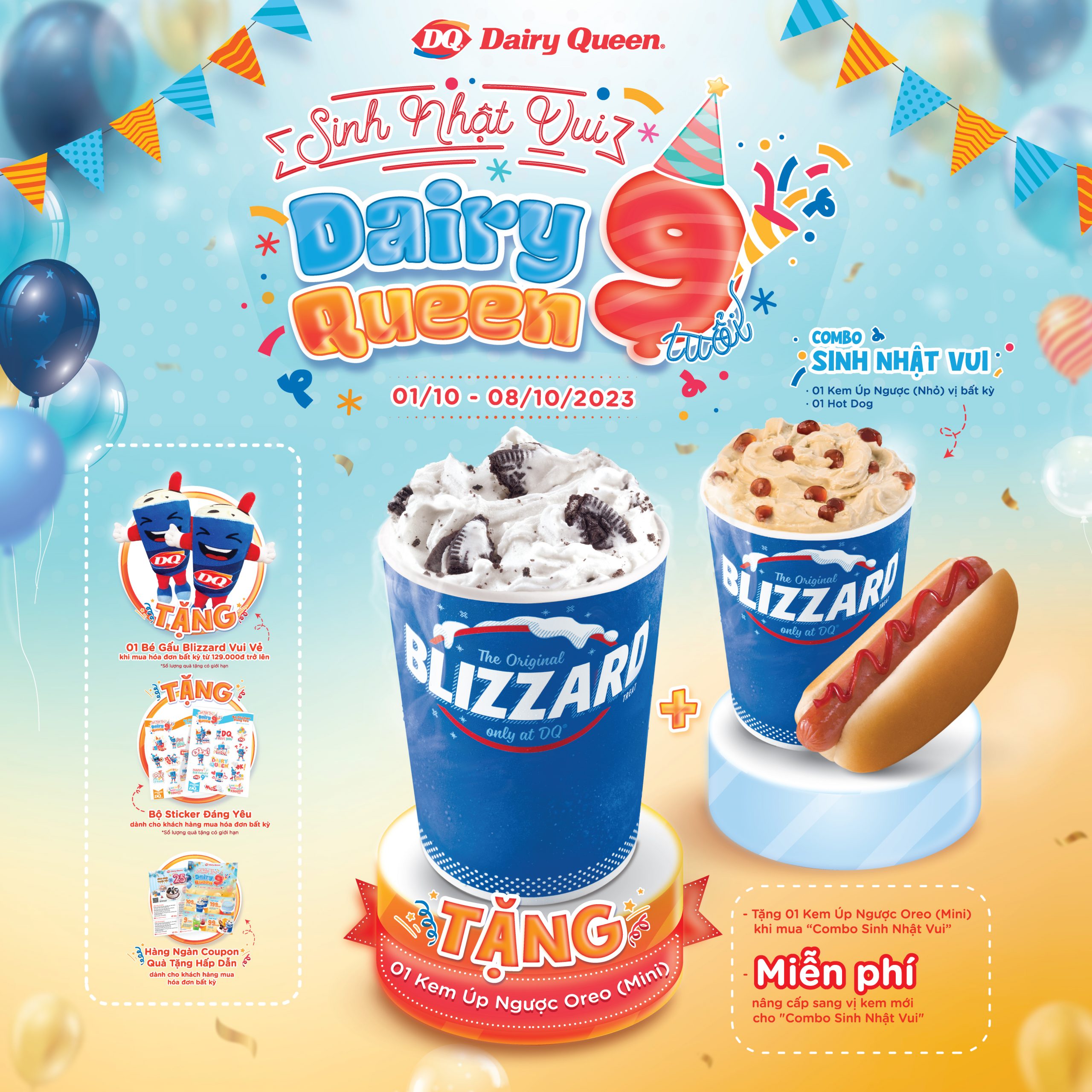 DAIRY QUEEN – TƯNG BỪNG CHÀO ĐÓN SINH NHẬT 9 NĂM