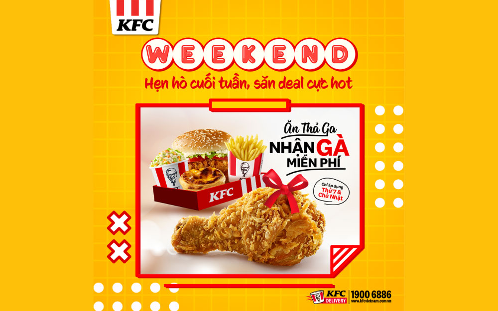 Hẹn hò cuối tuần cùng Deal Hot từ KFC