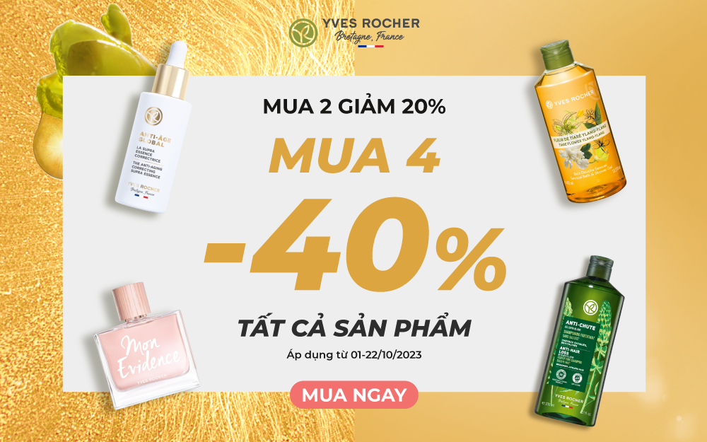 YVES ROCHER: THÁNG 10 TƯNG BỪNG CÙNG ƯU ĐÃI CỰC CHẤT