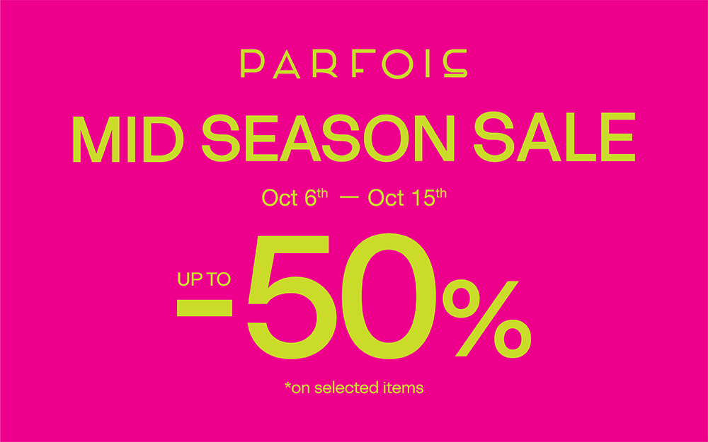 MID SEASON SALE – UP TO 50% OFF