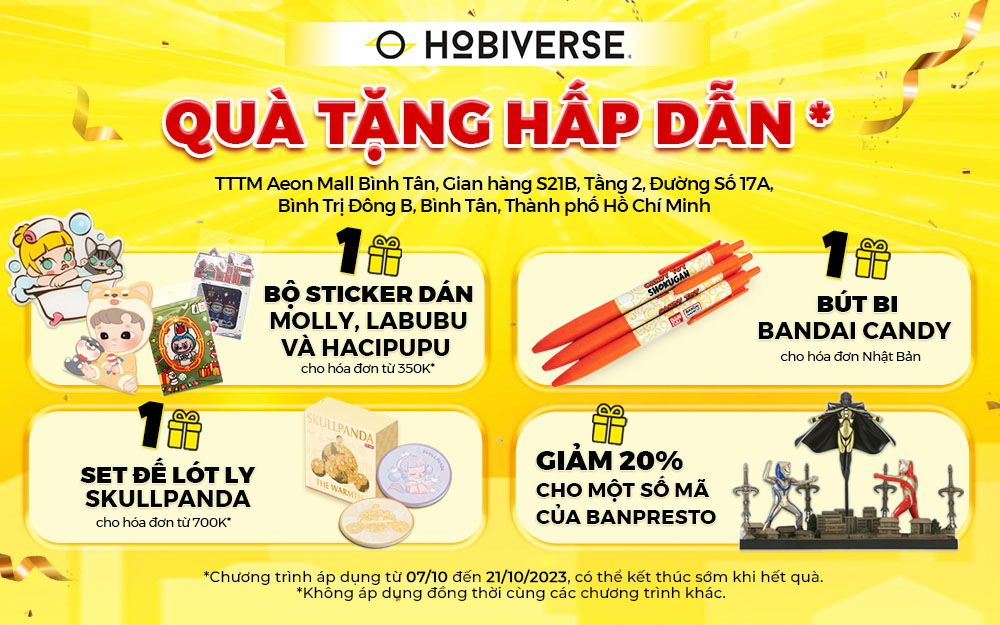 HOBIVERSE – QUÀ TẶNG HẤP DẪN MỪNG KHAI TRƯƠNG