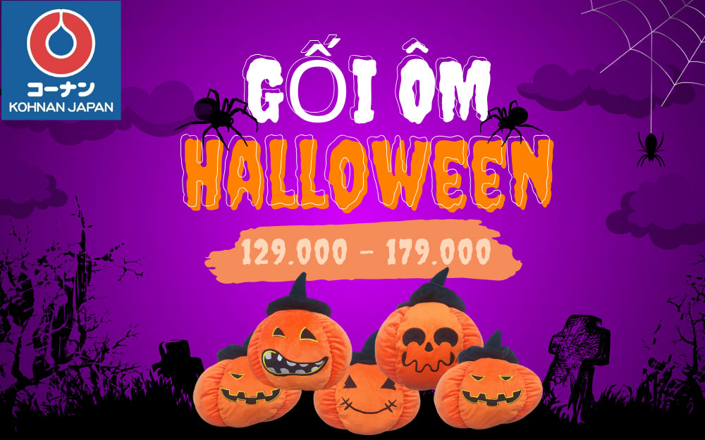 Rinh ngay gối ôm trái bí ngô đón halloween cùng KOHNAN