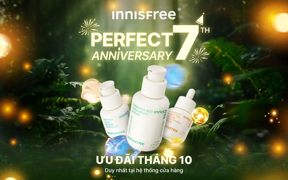 Mừng sinh nhật – Ưu đãi tưng bừng cùng Innisfree