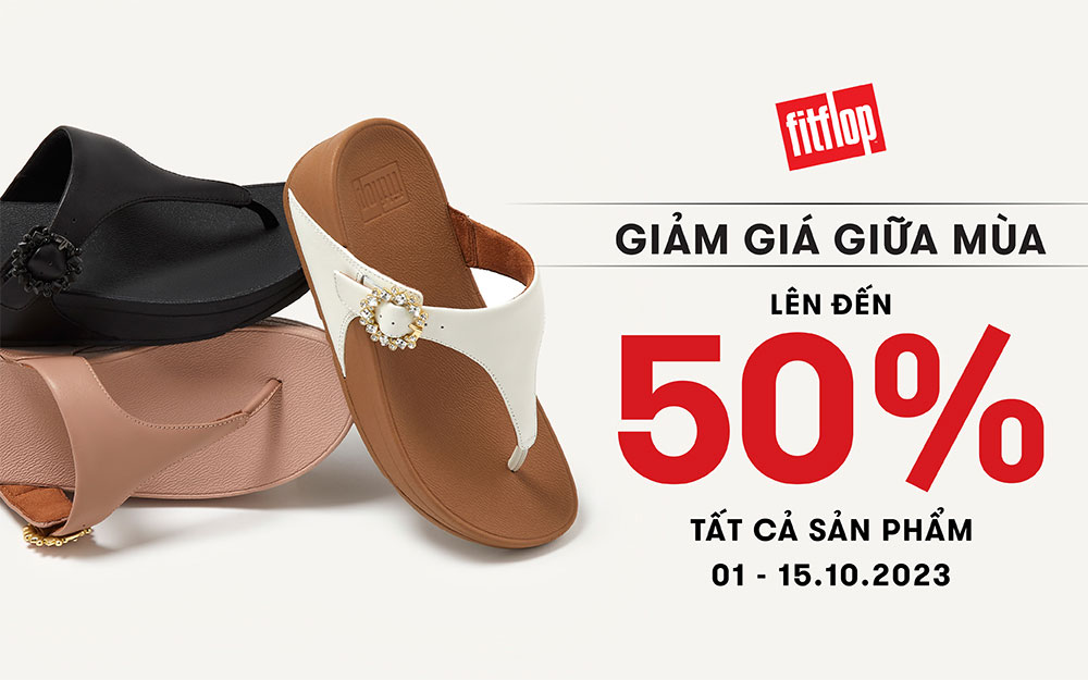 Mid-season Sale – Khuyến mãi ngập tràn cùng Fitflop