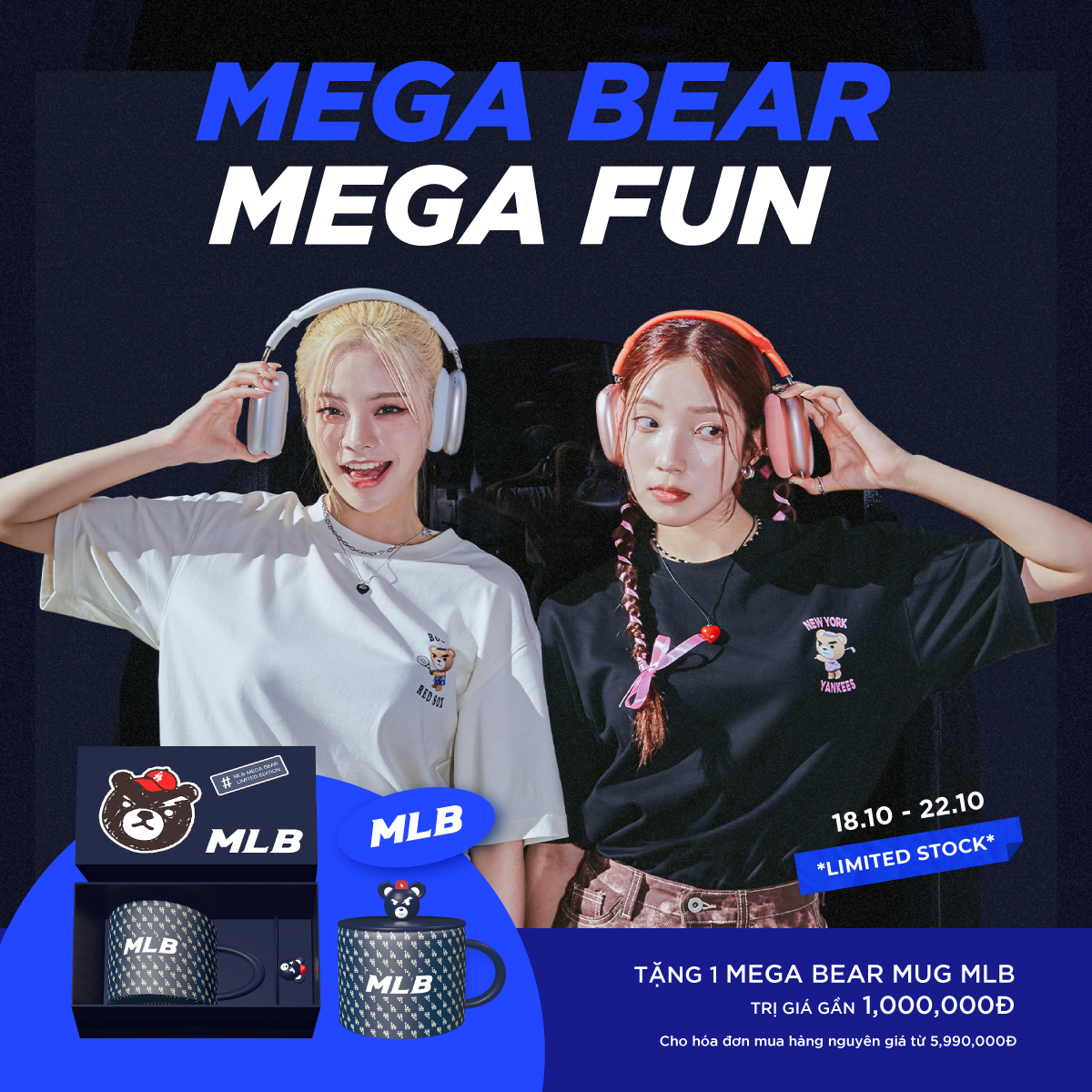 MLB – MEGA BEAR MEGA FUN | Tặng ngay MONOGRAM MEGA BEAR MUG