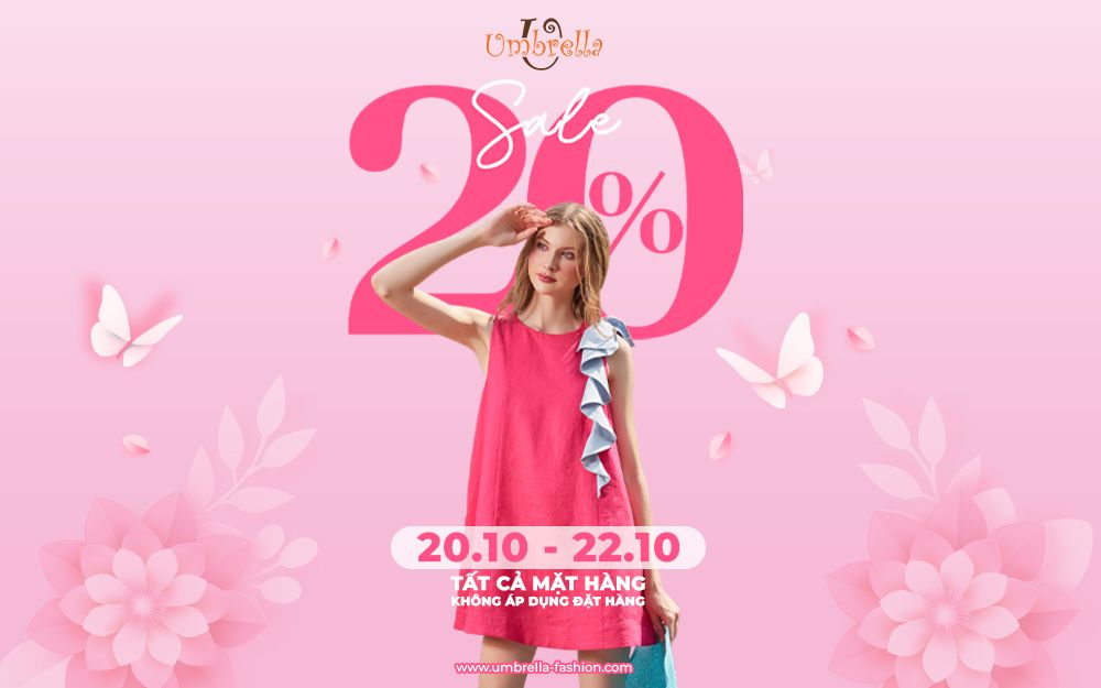 GIẢM GIÁ TẤT CẢ BST 20%