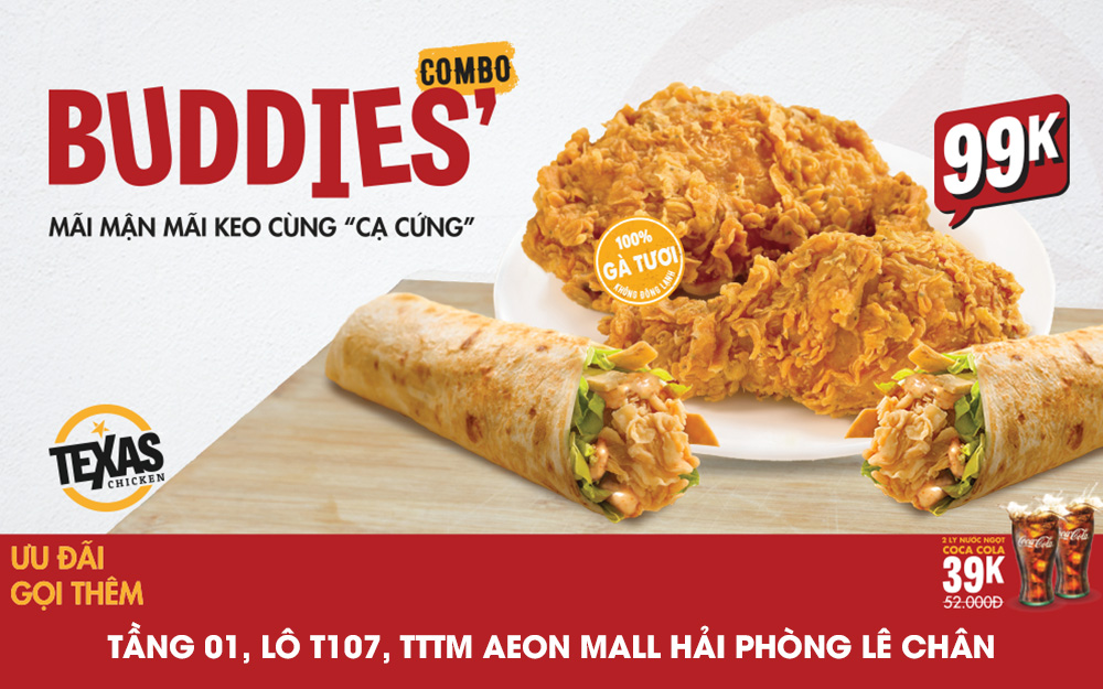 TEXAS CHICKEN – MÃI MẬN MÃI KEO CÙNG “CẠ CỨNG”