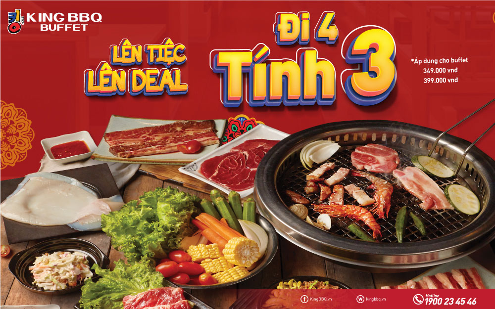 Nhận ngay “Vé buffet 0 đồng” cùng King BBQ