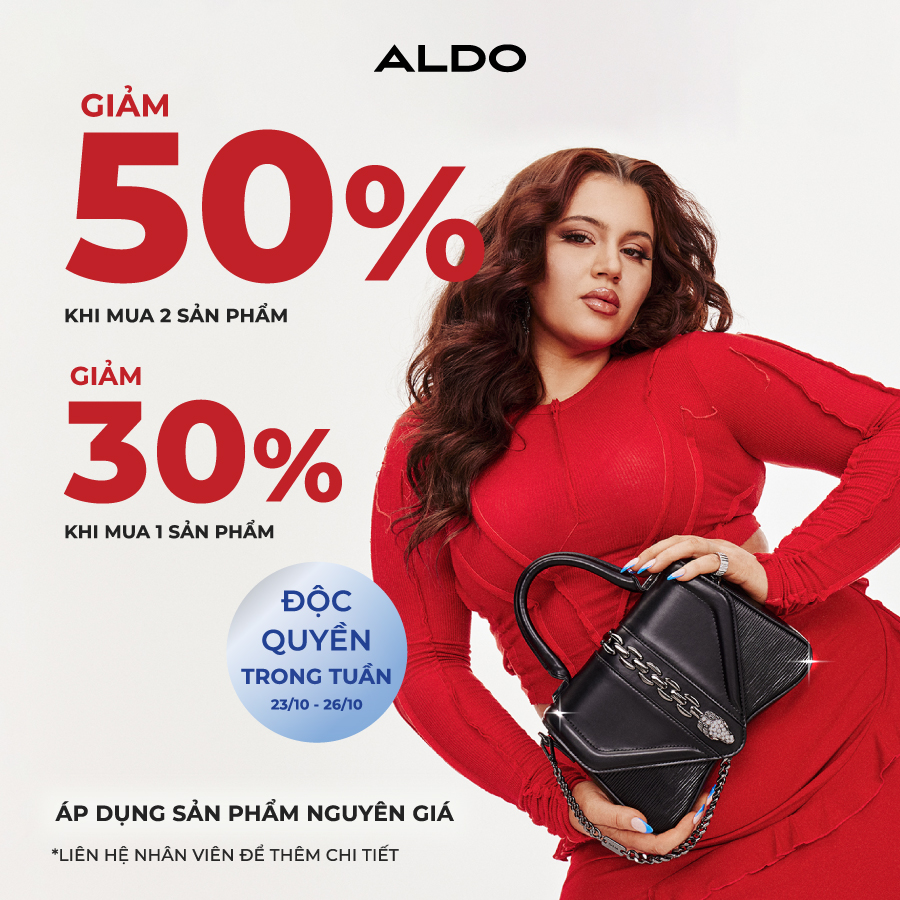 ALDO | ĐỘC QUYỀN TRONG TUẦN ƯU ĐÃI 50% NEW ARRIVALS